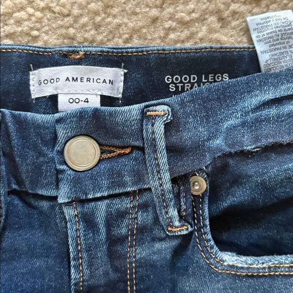 GOOD AMERICAN ALWAYS FITS GOOD LEGS STRAIGHT- size 00 NWT - Picture 4 of 5